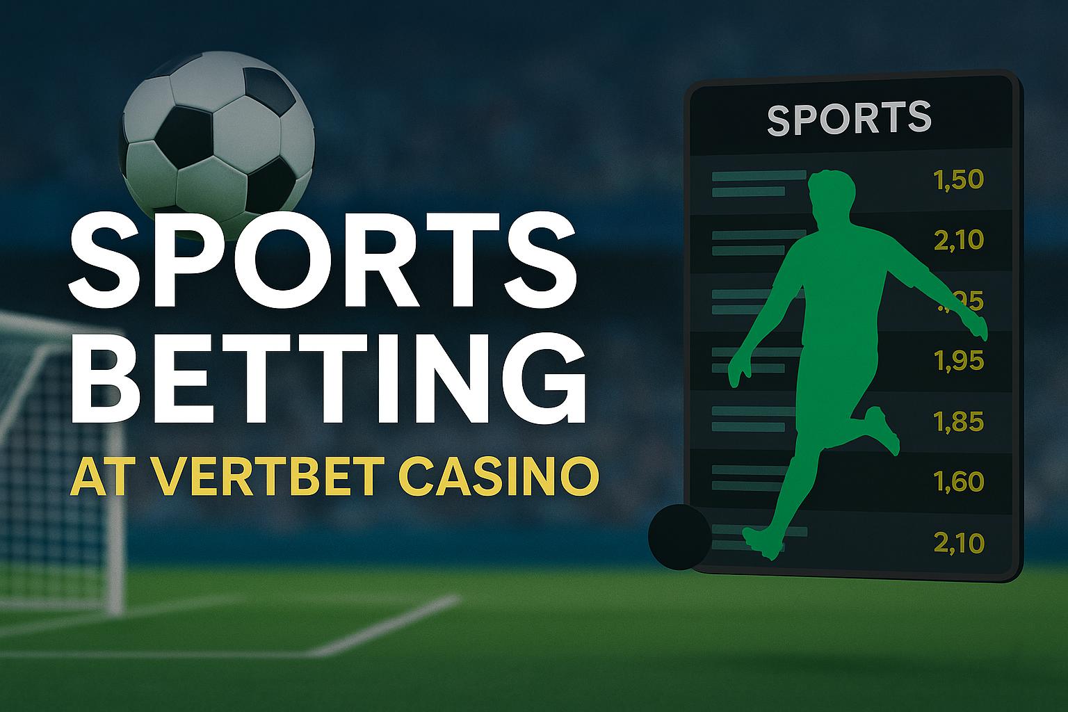 Aposte em apostas esportivas no cassino online VERTBET