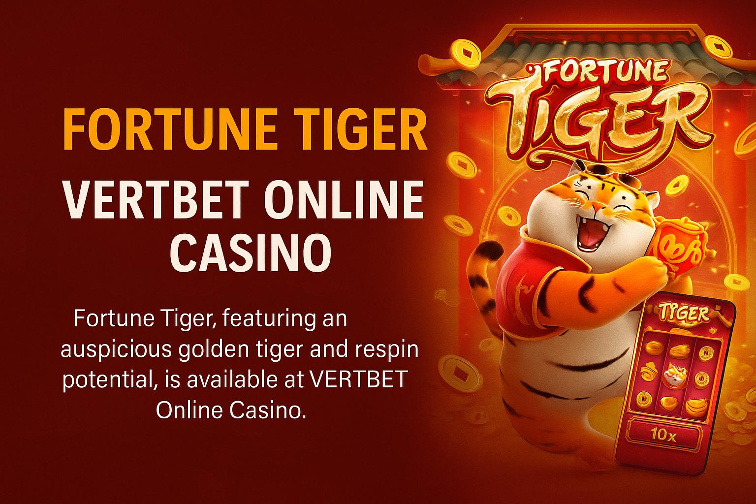 Fortune Tiger é um jogo imperdível no VERTBET Casino